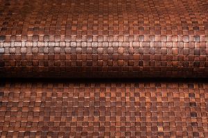 Woven Basket Leather - Brown