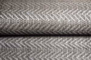 Woven Chevron Poly - Grey