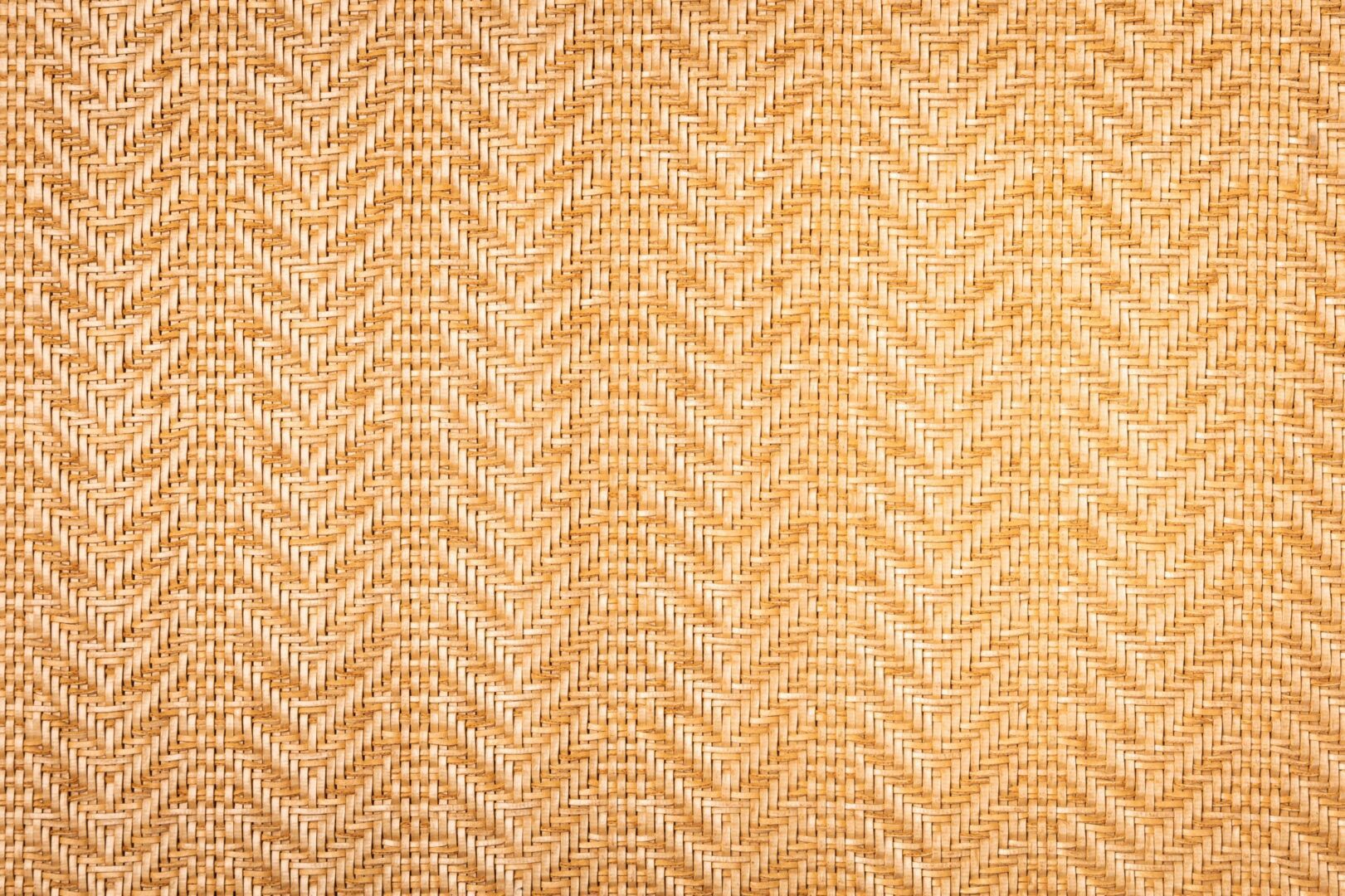 Woven Chevron Poly - Natural